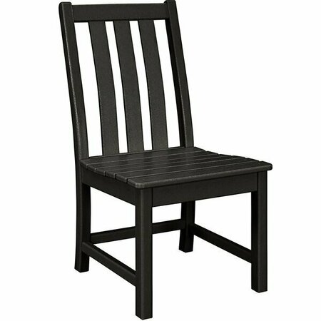 POLYWOOD Vineyard Black Dining Side Chair 633VND130BL